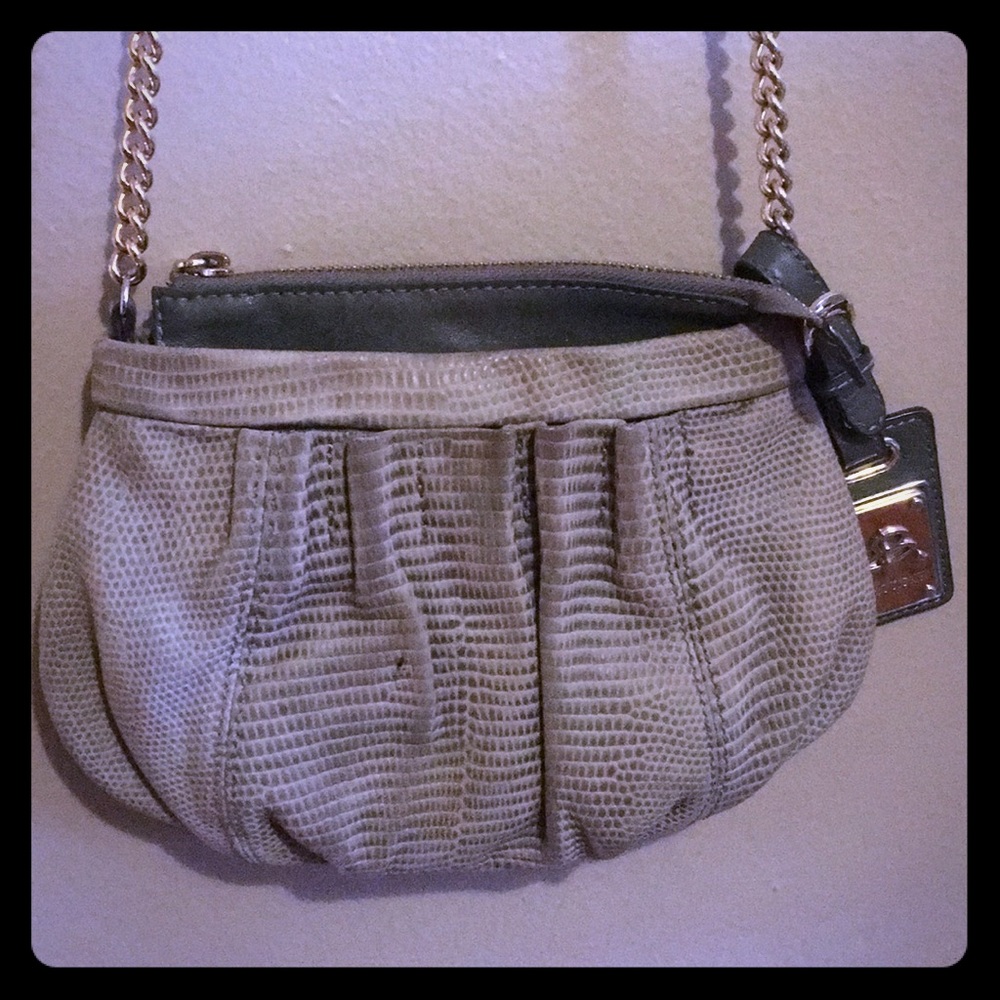 Grey croc crossbody b makowsky